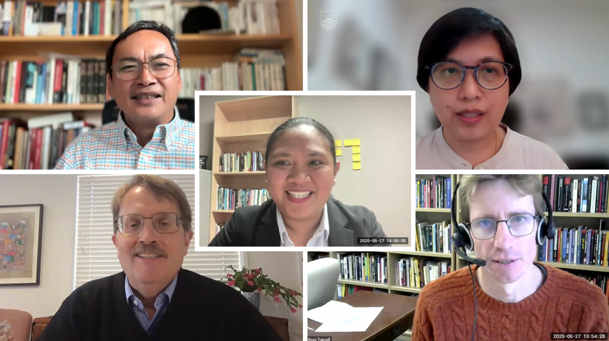 Webinar Participants: Ronald Holmes, Cleo Calimbahin, Paul Hutchcroft, Ross Tapsell and Chair Mary Joyce Bulao (middle)