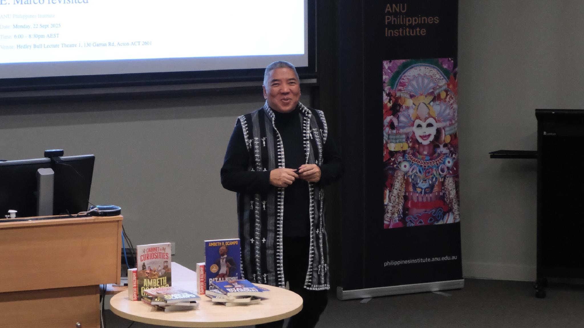 Ambeth Ocampo at the ANU 