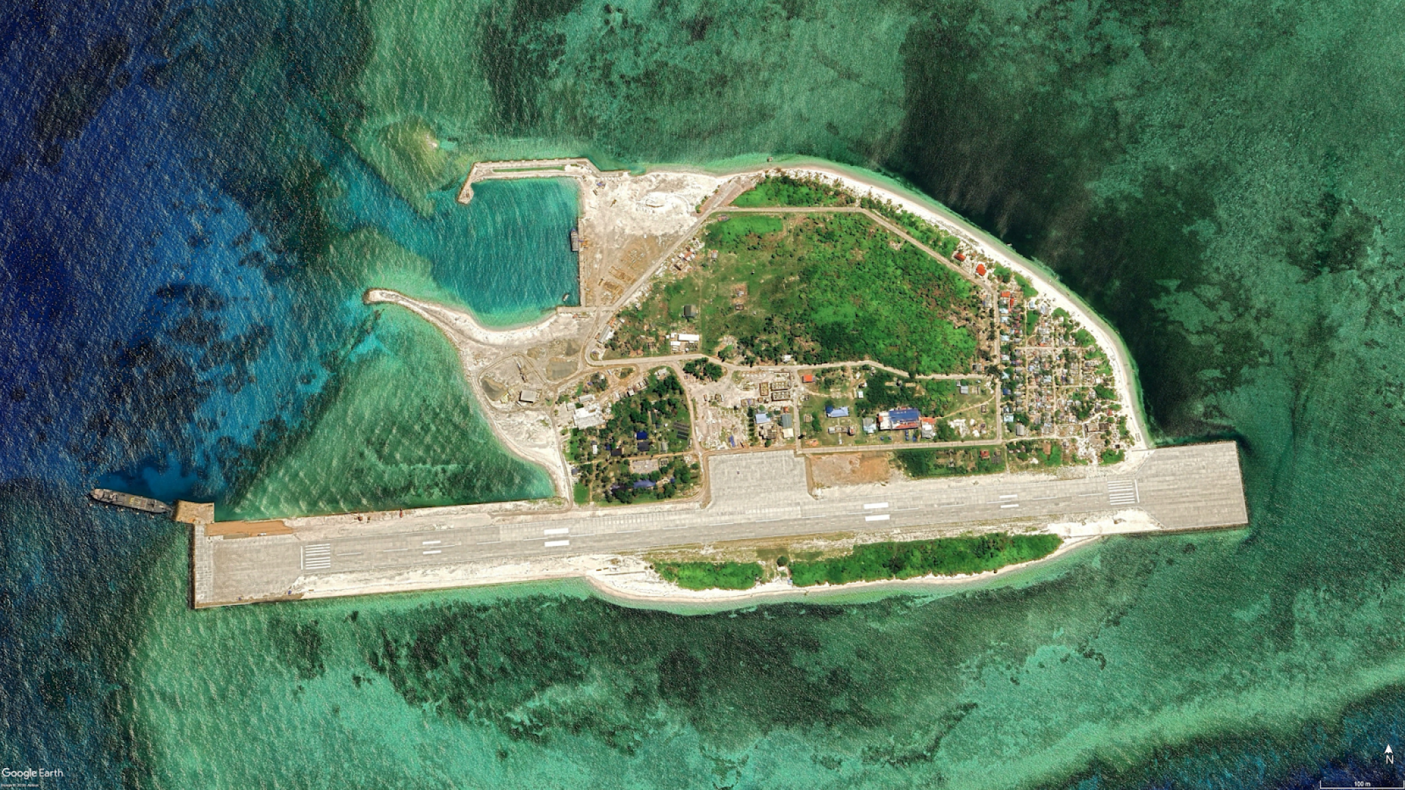 Birdseye view of Pag-asa island