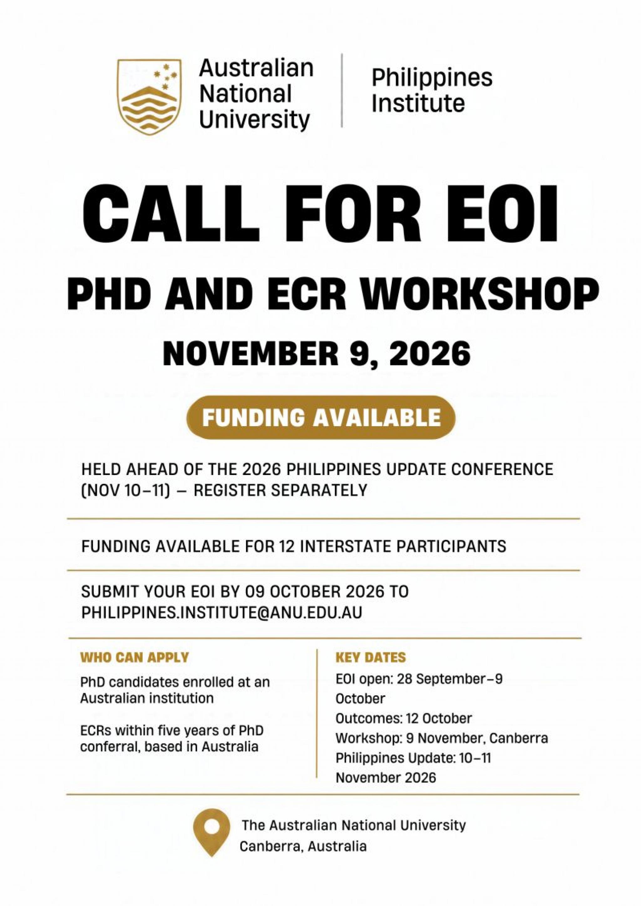 Poster for the Call for EOI